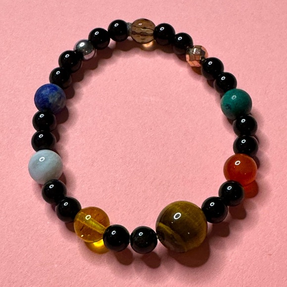 Solar system beaded bracelet - Picture 1 of 5